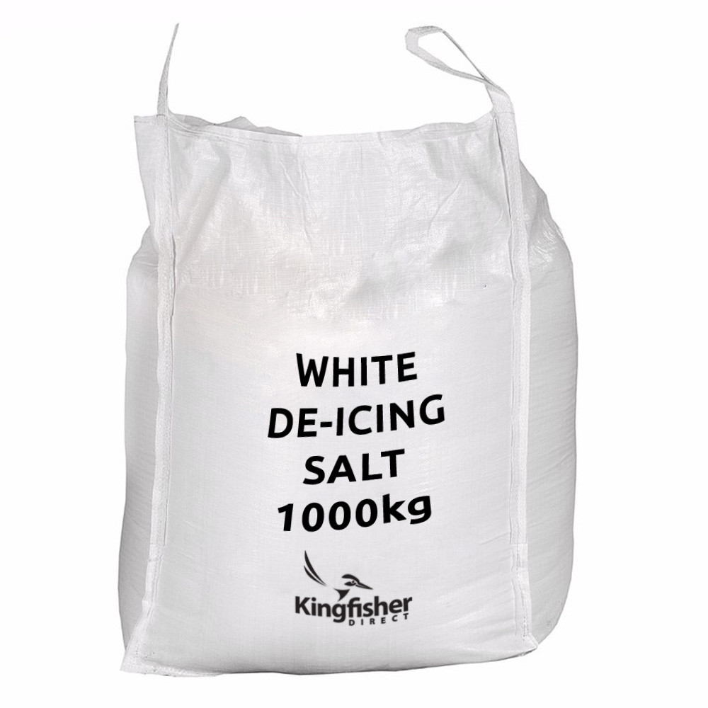 1 Tonne / 1000kg White Clean De-icing Rock Salt