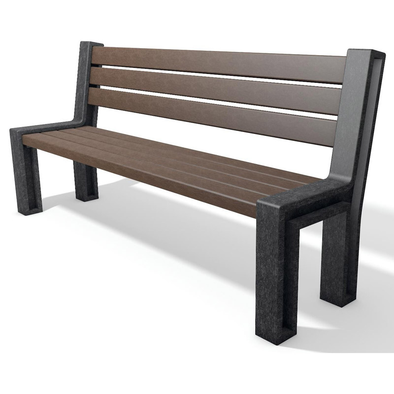 100% Recycled Plastic Hyde Park Bench
