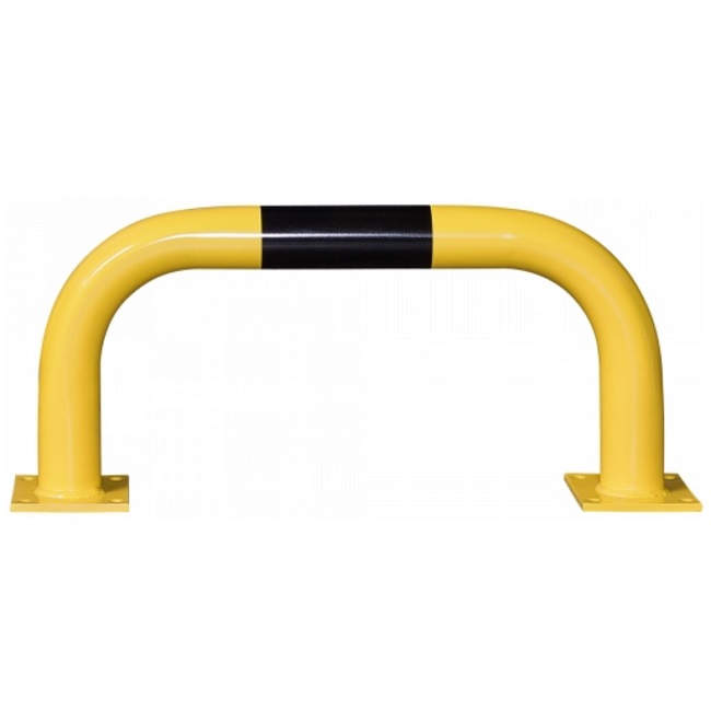 Black Bull Steel Collision Protection Guard - 350 x 750mm - Yellow and Black
