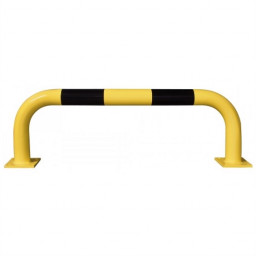Black Bull Steel Collision Protection Guard - 350 x 1000mm - Yellow and Black