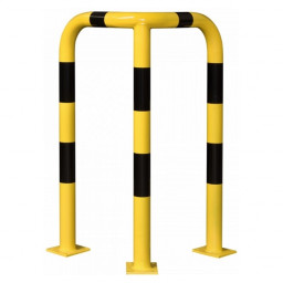 Black Bull Steel Corner Protection Guard - 1200 x 600 x 600mm - Yellow and Black