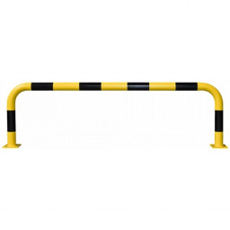 Black Bull Steel Collision Protection Guard - 600 x 2000mm - Yellow and Black