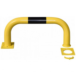 Black Bull Removable Steel Collision Protection Guard - 350 x 750mm - Yellow and Black