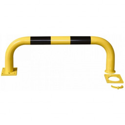 Black Bull Removable Steel Collision Protection Guard - 350 x 1000mm - Yellow and Black