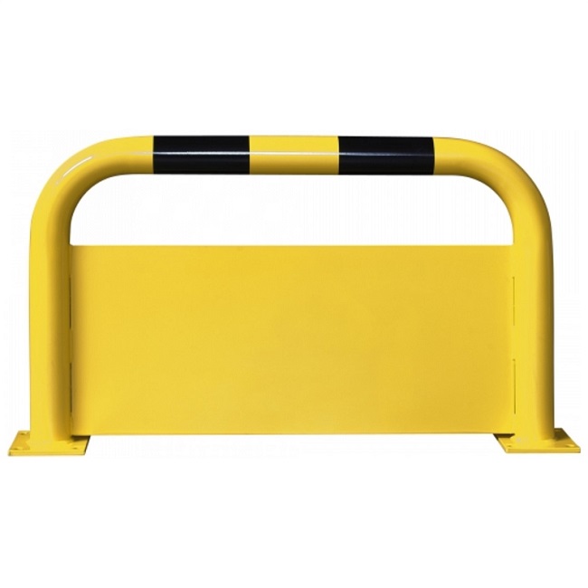 Black Bull Steel Protection Guard with Underrun Panel - 600 x 1000mm - Yellow and Black