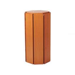 Seville Wooden Octagonal Litter Bin - 100 Litre