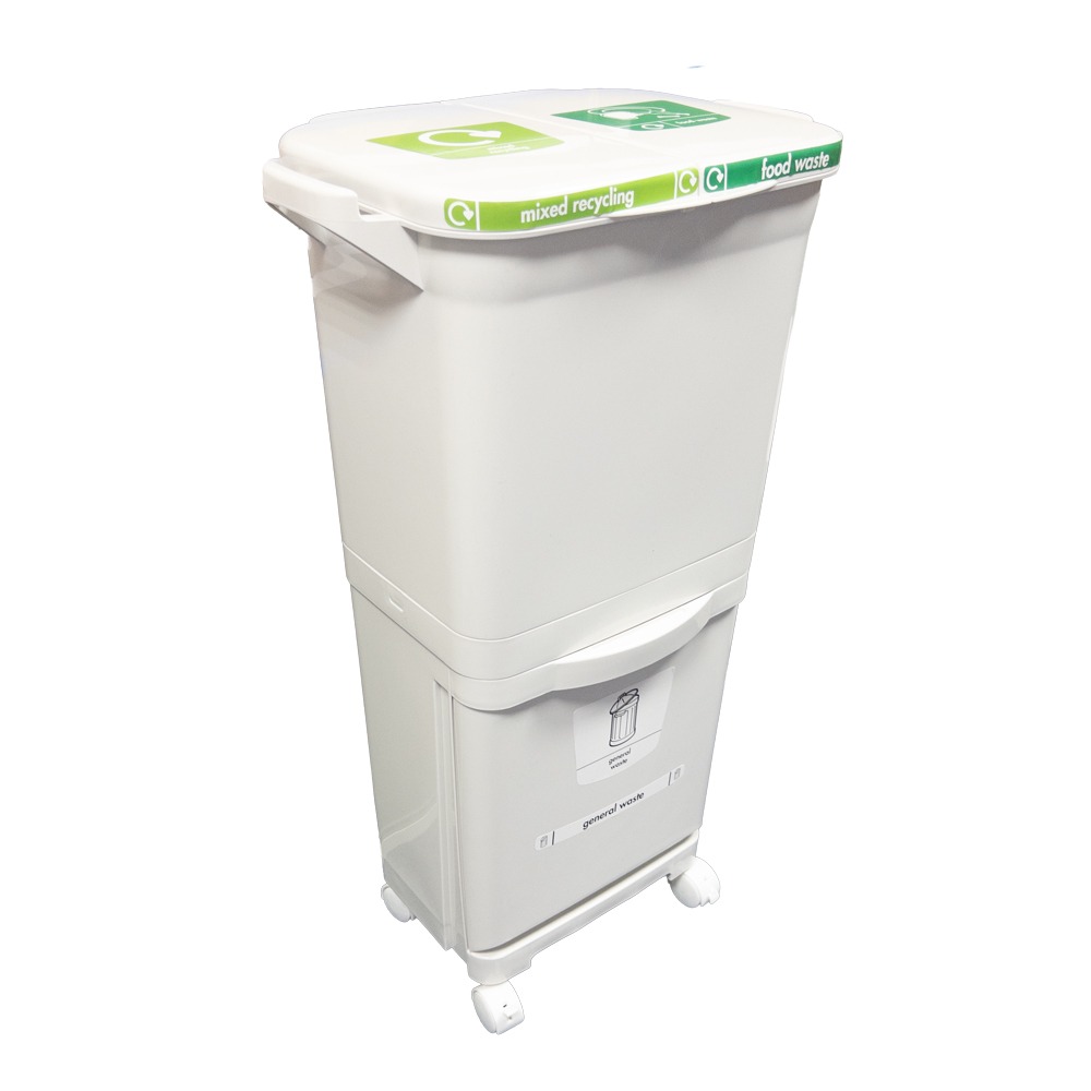 Kitchen Rubbish Bin on Wheels - 38L