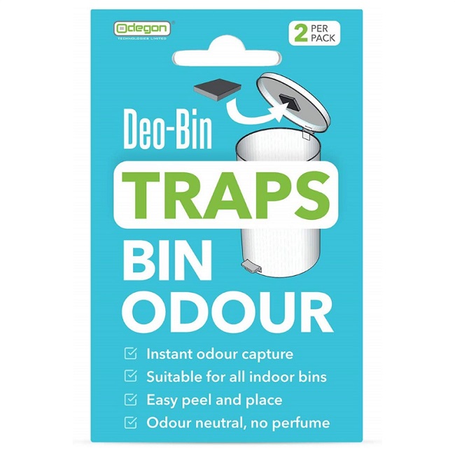 DeoBin Odour Absorbing Bin Patches - 3 x Packs of 2