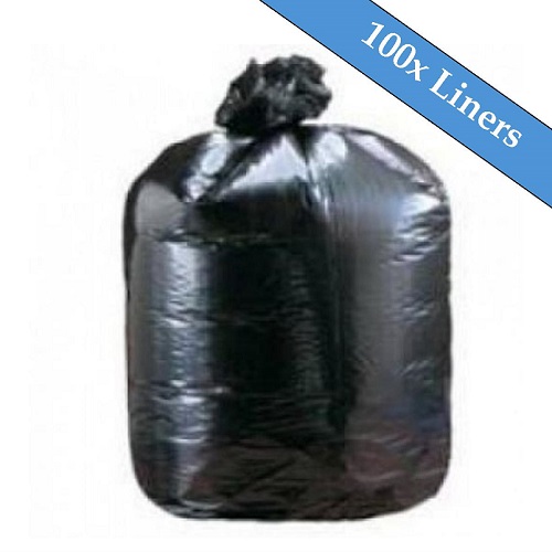 Heavy Duty Bin Bags 22" x 33" x 47"- 100 Liners Per Box
