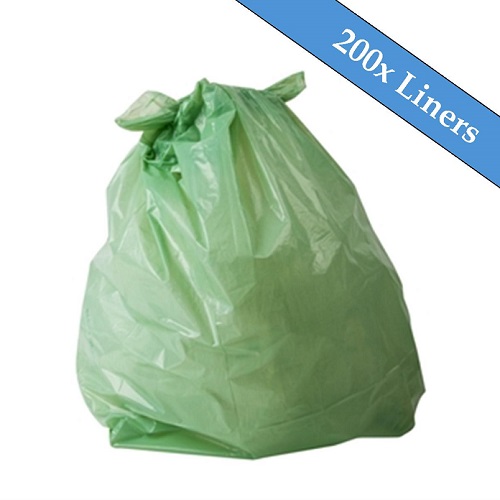 Medium Duty Green Refuse Sacks 18" x 29" x 39"- 200 Liners Per Box