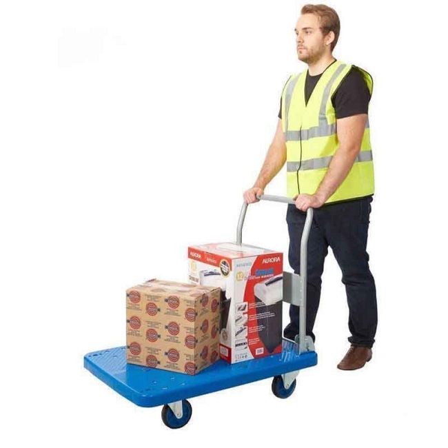 ProPlaz Blue Large Platform Trolley - 300kg Capacity