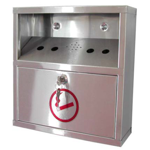 Wall Mounted Stainless Steel Cigarette Bin