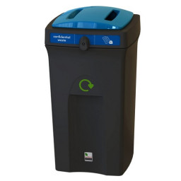 Envirobin Recycling Bin with Confidential Waste Lid - 100 Litre