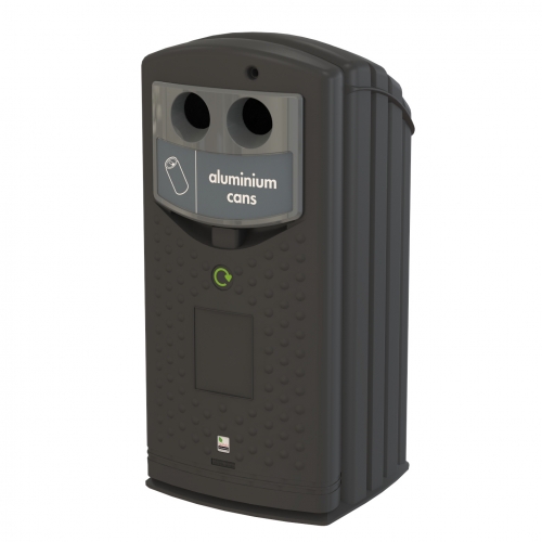 Envirobank Recycling Bin with Hole Apertures - 140 Litre