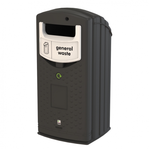 Envirobank Recycling Bin with Open Aperture - 140 Litre