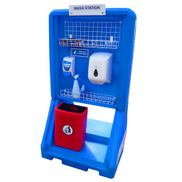 Hand Sanitiser and PPE Mobile Safety Station