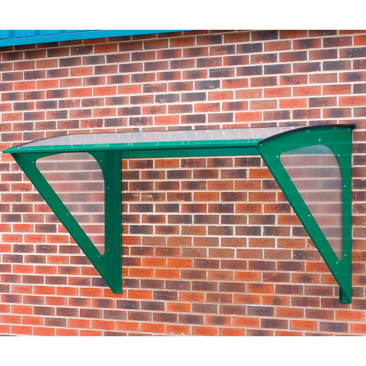 Small Wall Mounted Smoking Shelter - green