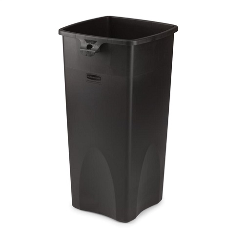 Untouchable Square Litter Bin - 87 Litre - black