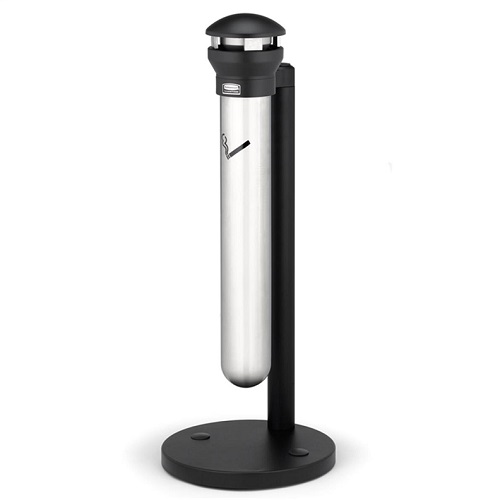 Infinity Stand Alone Cigarette Waste Bin - black