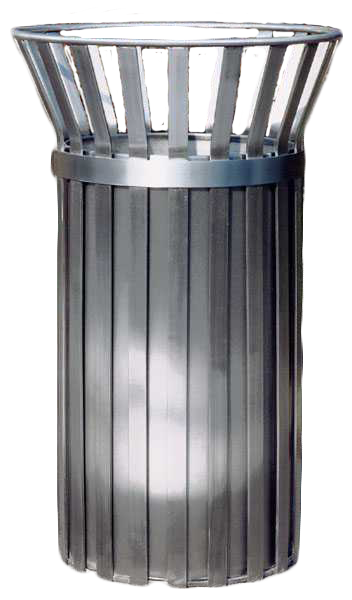 Fire Retardant GRC Closed Top Litter Bin - 168 Litre
