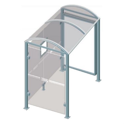 Bus Shelter with Poster Case Space
