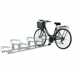 6 Space High-Low Cycle Rack with bike