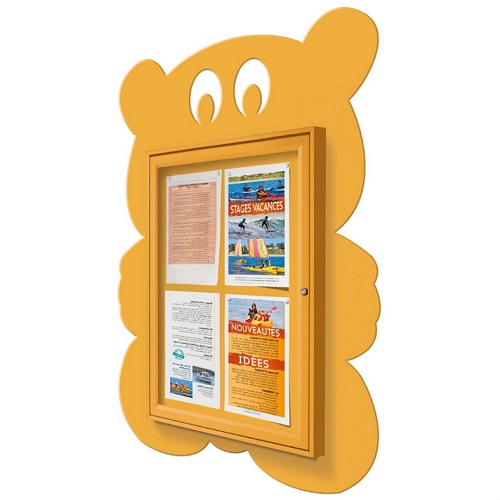 School Fun Teddy Bear Poster Case - 4x A4
