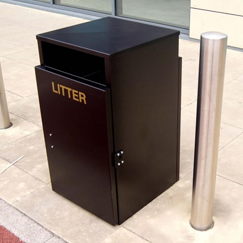 Barnsley Litter Bin - 112 Litre - black