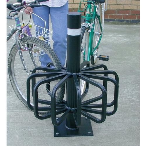 Twelve Station Cycle Rack - Black