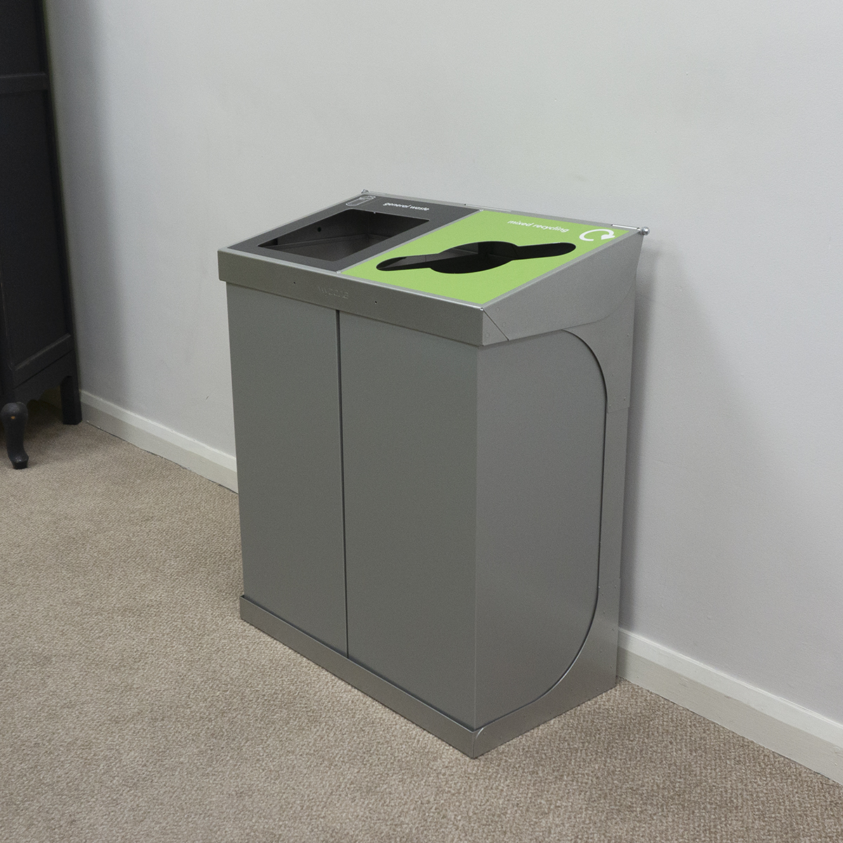 C-Bin Double Recycling Bin - general waste and mixed recycling