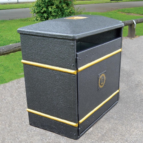 GFC Large Closed Top Litter Bin - 224 Litre Capacity