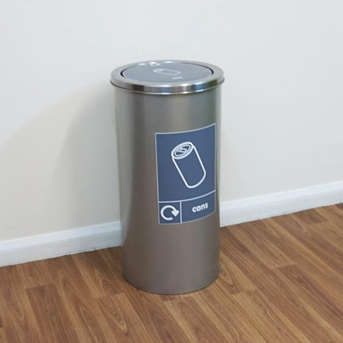 Torpedo Single Recycling Bin - cans