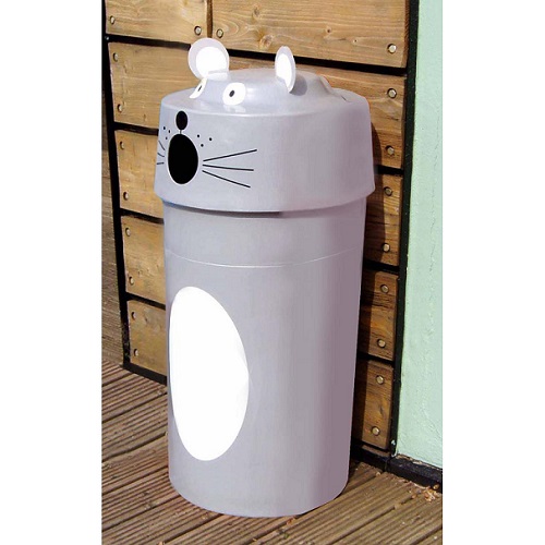 Mouse Animal Face Litter Bin - 90 Litre