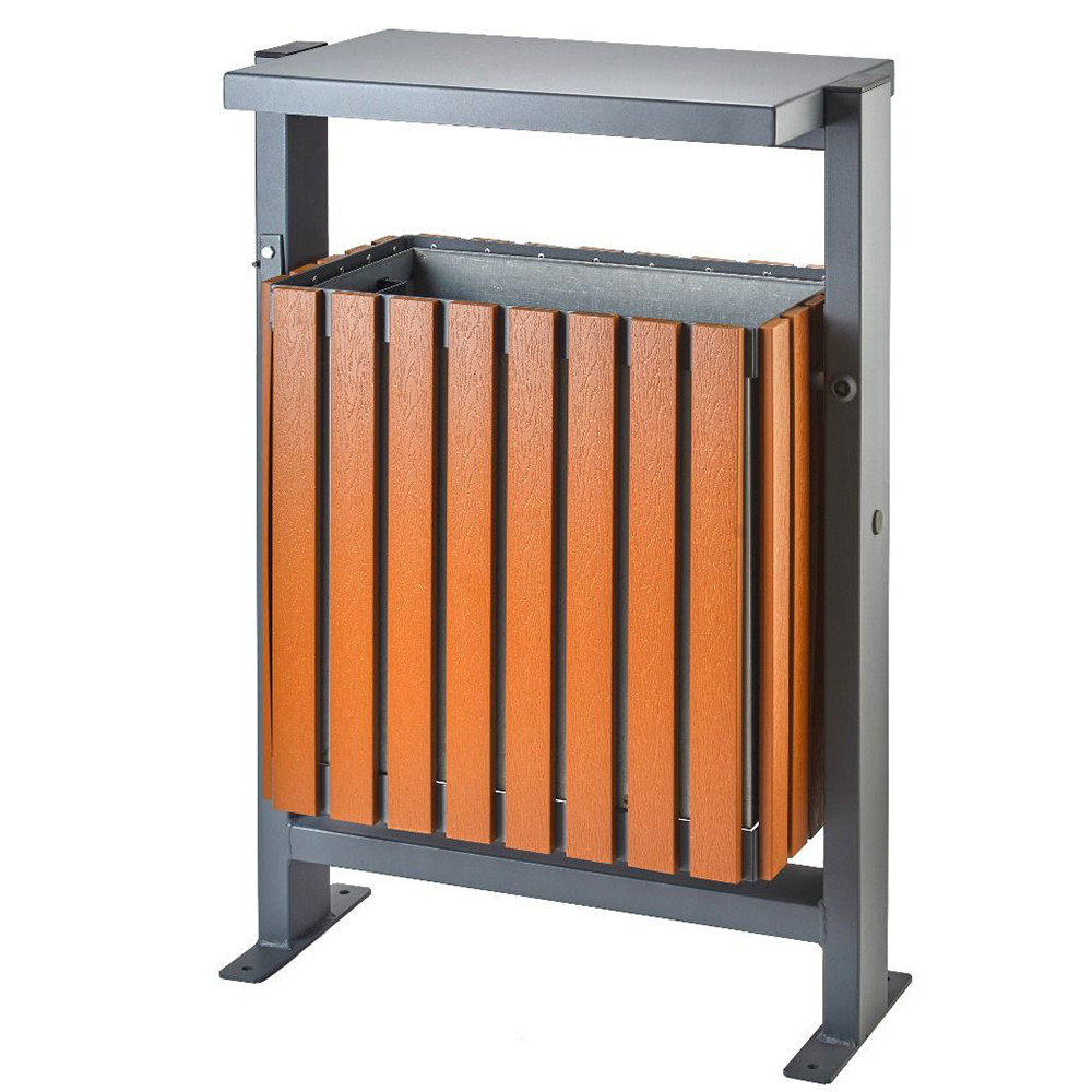 Recycled Plastic Wood Effect Bin - 75 Litre 