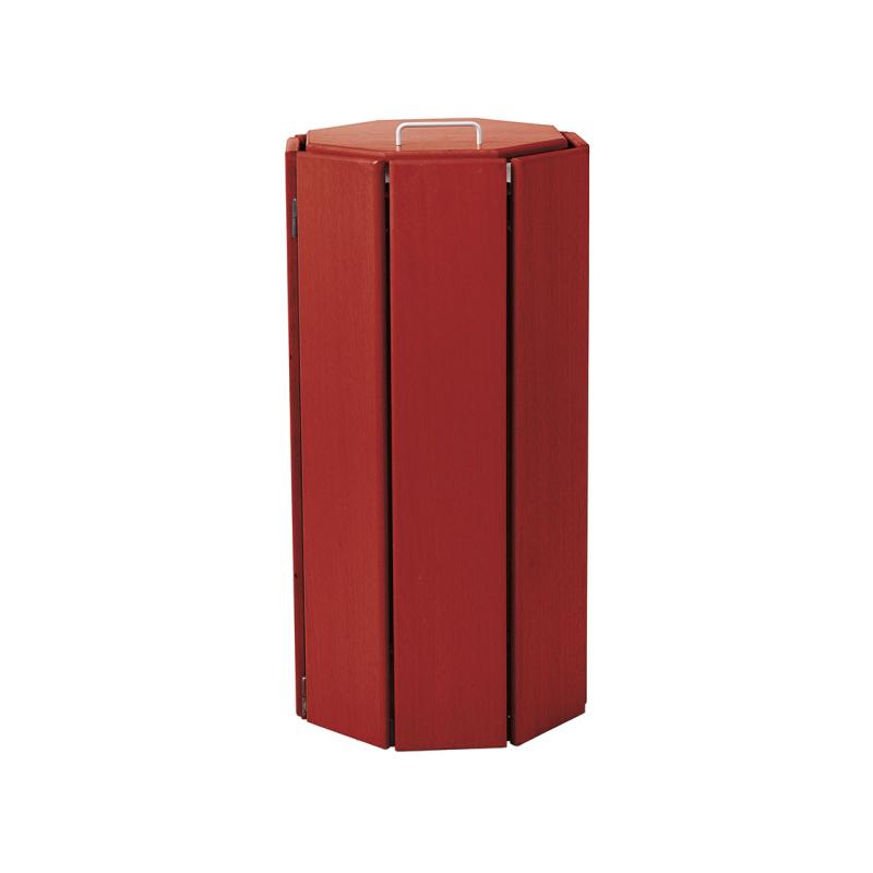 Seville Wooden Octagonal Litter Bin - 100 Litre