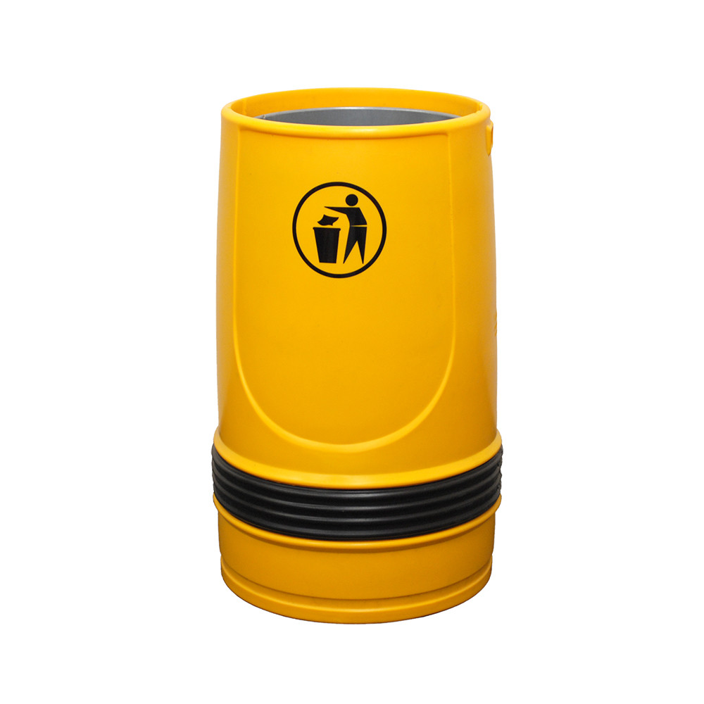 Falcon Open Top Litter Bin - 90 Litre - yellow