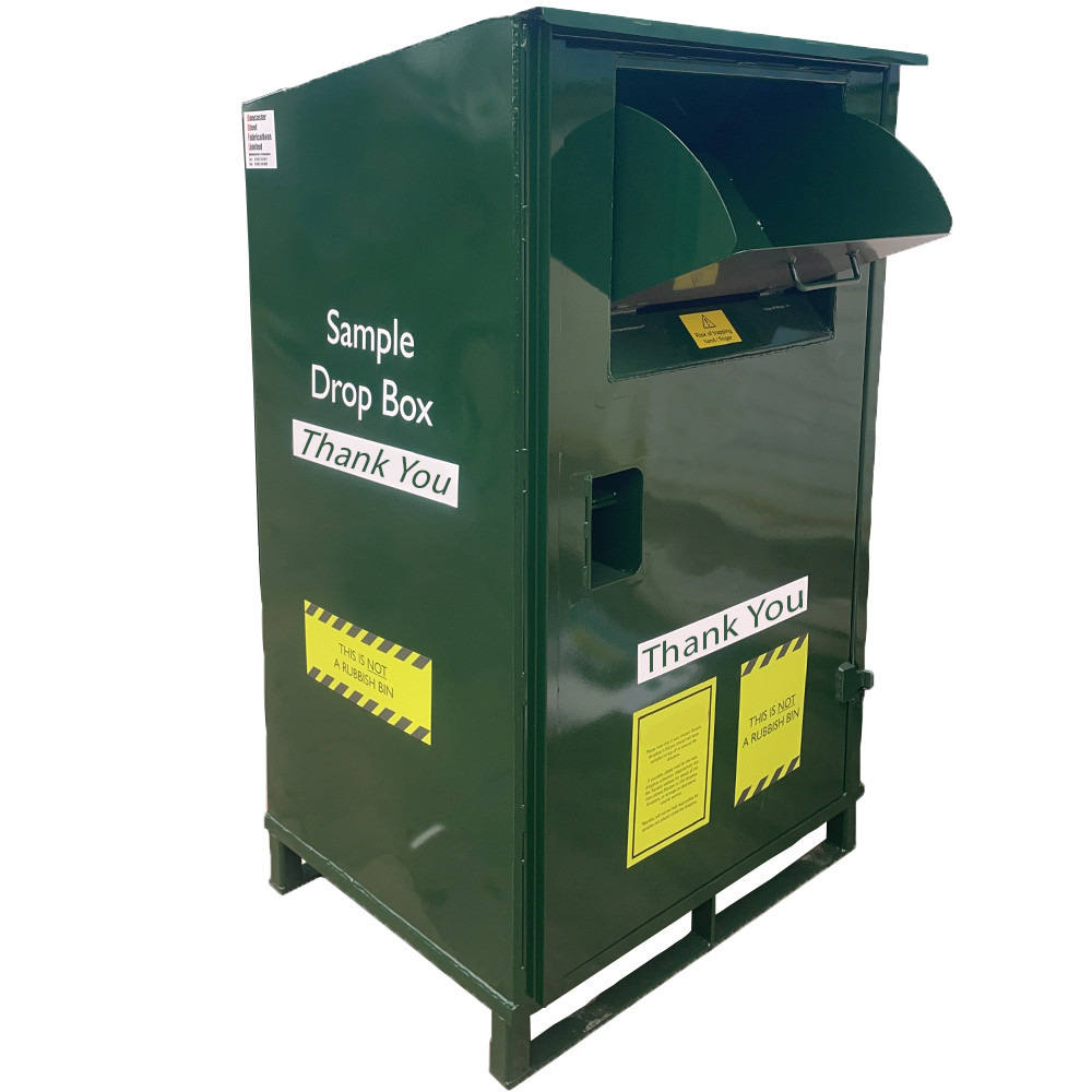 Lockable Clothing Donation Bin 1100 Litres