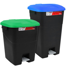 50 and 60 litre tayg pedal bins
