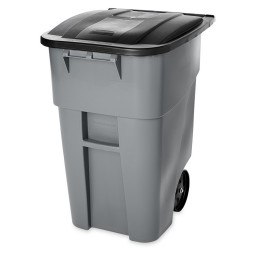 Rubbermaid BRUTE Grey Rollout Container - 190 Litre - grey