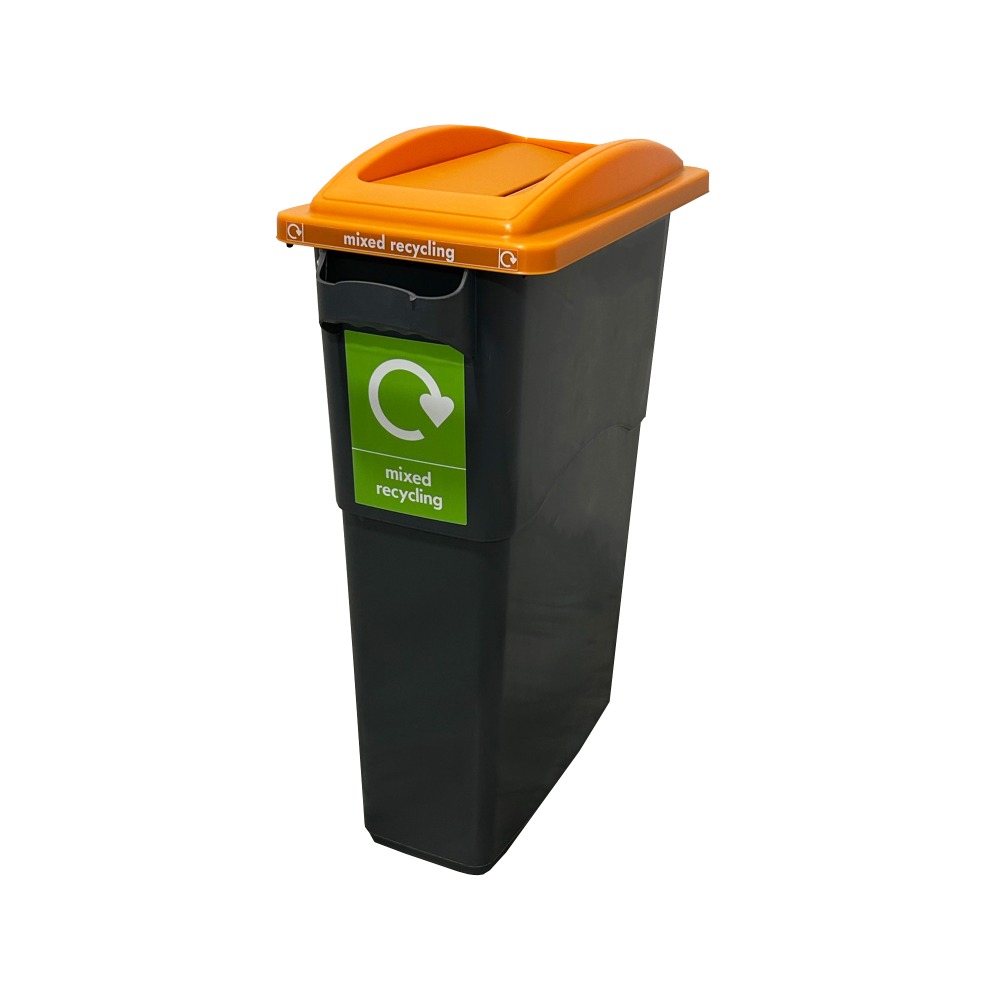 Simpler Recycling Orange Mixed Recycling Bin - Sustainabin