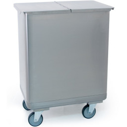 Wheeled Catering Ingredient Bin Trolley - Stainless Steel - 120 litres