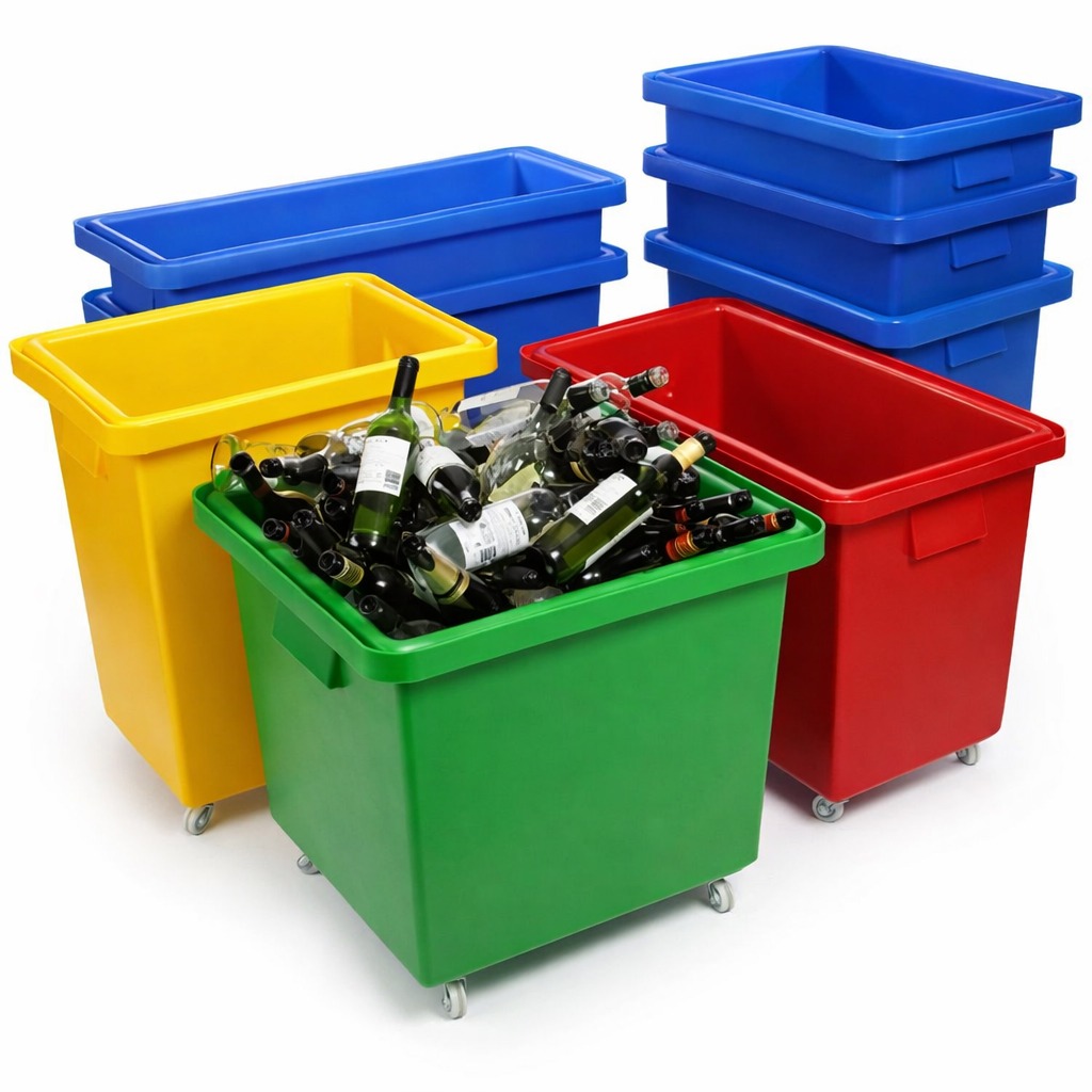 Wheeled Bottle Bin 135 to 185 litres